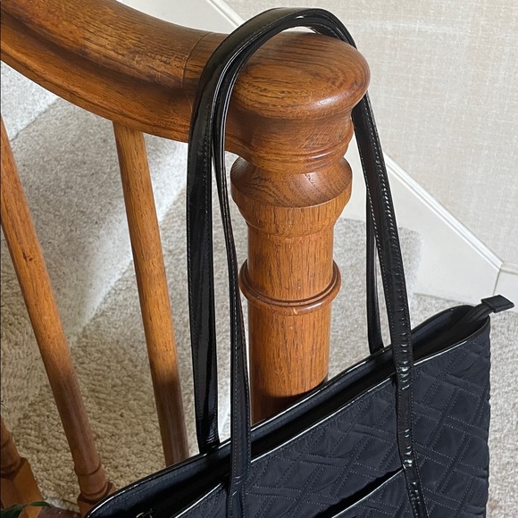 Vera Bradley Black Bohemian Quilted Lab Top Tote Carrying Case - Picture 3 of 11